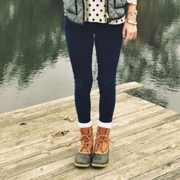 LL Bean Boots | VTG Lace Up Duck Boots - Picture 2 of 8